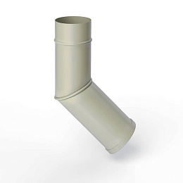 Колено водосточное оцинкованное порошок ф90мм RAL 7032