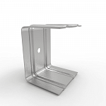 Кронштейн крепежный П-образный оцинкованный 1,2мм размер 50х80х200мм