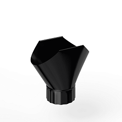 Воронка желоба оцинкованная накладная порошок ф120мм RAL 9005