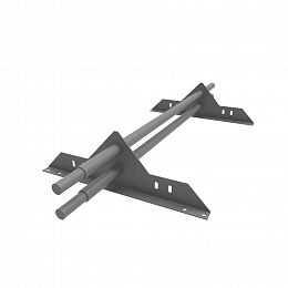 Снегозадержатель трубчатый круглый 3000мм универсальный 25-1,0-1,0-4 холоднокатанная сталь с порошковым покрытием RAL 9006