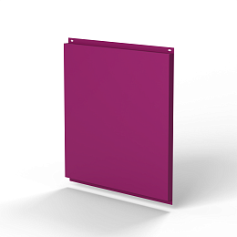 Фасадная металлокассета 1740x1160 (RAL 4006) открытого типа, с порошковым покрытием 0,7 мм