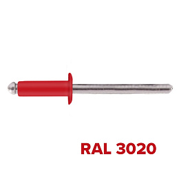 Заклепка 3.2x10 (RAL 3020) A2/A2 вытяжная