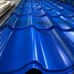 Металлочерепица Монтеррей классик оцинкованная с полимерным покрытием 0.5x1180мм  RAL 3005