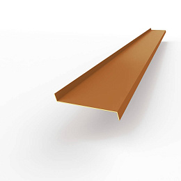 Отлив 0,7 мм RAL 8022 оконный оцинкованный c порошковым покрытием