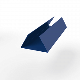 Планка стыковочная составная нижняя для фальцевой кровли оцинкованная с порошковым покрытием 0,45мм ширина менее 625 мм RAL 5005