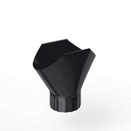 Воронка желоба оцинкованная накладная порошок ф220мм RAL 9004