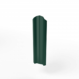 Штакетник оцинкованный с полимерным покрытием М-образный фигурный 0,5х100мм RAL 6005