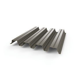 Профнастил Н75 - 0,6 (RAL 7048) с полимерным покрытием (полиэстер)