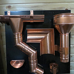 Крепление водосточный трубы шпилька медное ф100х10х250мм