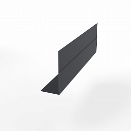 Планка приемная оконная для фасада оцинкованная с порошковым покрытием 0,45мм ширина более 625 мм RAL 7024