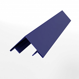 Планка угла внешнего составная верхняя для металлосайдинга блокхаус оцинкованная с порошковым покрытием 0,45мм ширина менее 625 мм RAL 5002