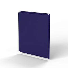 Фасадная металлокассета 530x530 (RAL 5022) открытого типа, с порошковым покрытием 0,7 мм