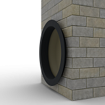 Откос радиусный 1,2 мм (RAL 9011) c порошковым покрытием