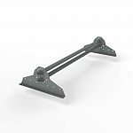 Снегозадержатель трубчатый 3000мм универсальный 40x20-1,0-1,0-4 холоднокатанная сталь с порошковым покрытием RAL 7005