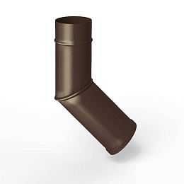 Колено водосточное оцинкованное порошок ф180мм RAL 8014