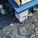 Отлив для фундамента (цокольный) оцинкованный c полимерным покрытием 0,45мм RAL 3005