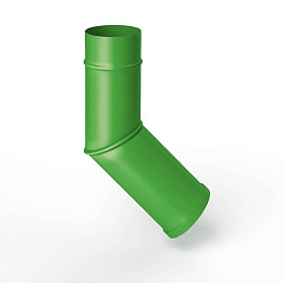 Колено водосточное оцинкованное порошок ф180мм RAL 6018