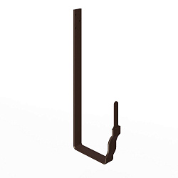 Крепление крюк прямоугольного желоба водосточного Grand Line Vortex 1х127мм RAL 8017