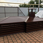 Дымник на трубу с жалюзи оцинкованный с полимерным покрытием до 1600мм RAL 3005