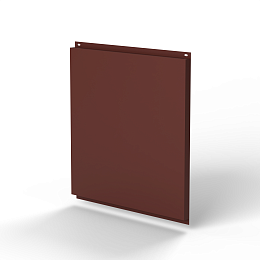 Фасадная металлокассета открытого типа 1,2 мм (RAL 8012) оцинкованная, с порошковым покрытием