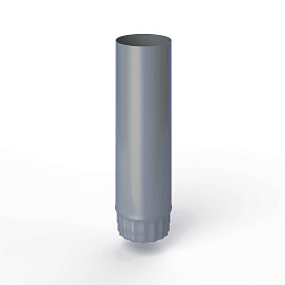 Труба водосточная оцинкованная порошок ф106х1250мм RAL 7000