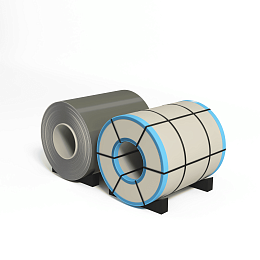 Рулон оцинкованный 0,6х1250мм (RAL 7003) с полимерным покрытием (полиэстер)