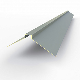 Конек фигурный 0,45 мм RAL 7001 оцинкованный, с порошковым покрытием