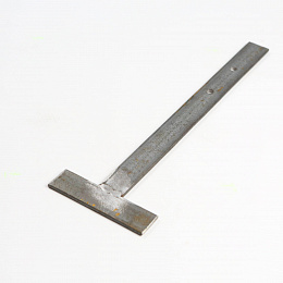 Костыль Т-образный кровельный неокрашенный 25х4мм размер 100х400мм