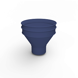 Воронка водосточная ф140х350мм (RAL 5013) водосборная, c порошковым покрытием