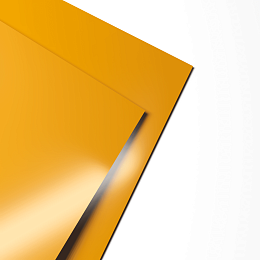 Лист оцинкованный 0,6х1250мм (RAL 1007) с полимерным покрытием (полиэстер)