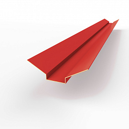 Ендова верхняя фигурная 0,45 мм (RAL 3031) оцинкованная c порошковым покрытием