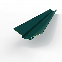 Ендова верхняя фигурная 0,45 мм (RAL 6004) оцинкованная c порошковым покрытием