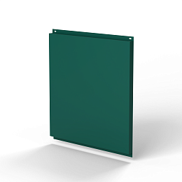 Фасадная металлокассета 1160x530 (RAL 6026) открытого типа, с порошковым покрытием 0,7 мм