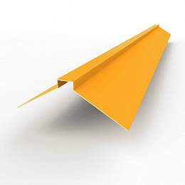 Конек фигурный 0,45 мм RAL 2007 оцинкованный, с порошковым покрытием