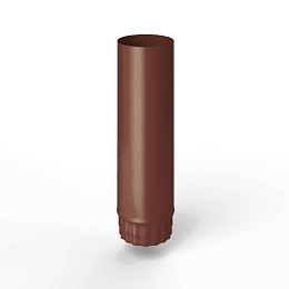 Труба водосточная оцинкованная порошок ф130х1250мм RAL 8012