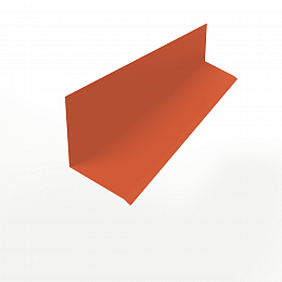 Планка примыкания к стене верхняя для фасада 0,45 мм (RAL 2004) оцинкованная, с порошковым покрытием