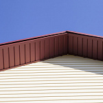 Софит металлический без перфорации оцинкованный с полимерным покрытием 0,45x357мм  RAL 3005