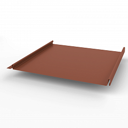 Кликфальц самозащелкивающийся оцинкованный с полимерным покрытием 0,5х542мм RAL 8004