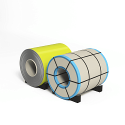 Рулон оцинкованный 0,4х1250мм (RAL 1016) с полимерным покрытием (полиэстер)