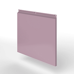 Фасадная металлокассета закрытого типа оцинкованная с порошковым покрытием 0,7x380х370 мм RAL 4009 Пастельно-фиолетовый