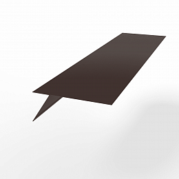 Карнизная планка RAL 8017 оцинкованная с порошковым покрытием 0,7 мм