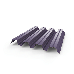 Профнастил Н75 - 0,8 (RAL 4011) с полимерным покрытием (полиэстер)