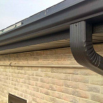 Колено водосточное прямоугольное полиэстер Grand Line Vortex RAL 9003