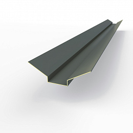 Ендова верхняя фигурная 0,45 мм (RAL 7012) оцинкованная c порошковым покрытием