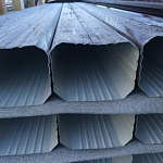 Труба водосточная прямоугольная полиэстер Grand Line Vortex 1000мм RAL 6005