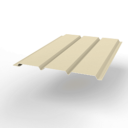 Софит металлический без перфорации оцинкованный с полимерным покрытием 0,45x357мм  RAL 1015