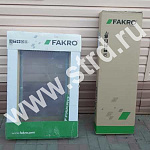 Окно мансардное дерево, лак ручка снизу Fakro FTP-V U4 ThermoPro Profi 55*78см