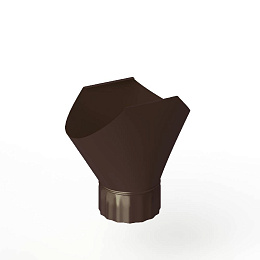 Воронка желоба оцинкованная накладная порошок ф180мм RAL 8017