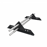 Снегозадержатель трубчатый плоскоовальный 3000мм универсальный 25-1,0-1,5-4 оцинкованная сталь с порошковым покрытием RAL 7024