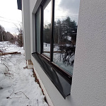 Отлив 0,45мм RAL 1037 оконный оцинкованный c порошковым покрытием